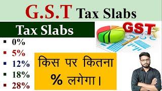 GST Tax Slabs || 0%, 5%, 12%, 18%, 28% || किस पर कितना लगेगा || Tally Course in Hindi