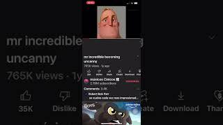 Mr incredible meme is one year old