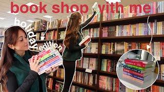 book shop with me! (holiday book shopping + book haul ️ | bookmas day 1