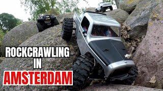 RC Rockcrawling in Amsterdam with RC Adventures Amsterdam. Stripped a spurgear on my ECTO