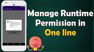 Runtime permission in android studio