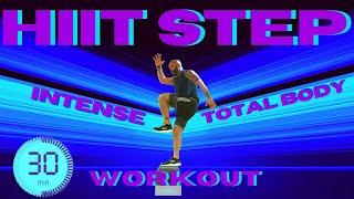 HIIT STEP 30 MINUTE INTENSE TOTAL BODY PLYOMETRIC WORKOUT with RICK HOWARD PT TFX