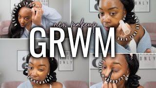 1hr chill GRWM | latte makeup???? + trying fenty skin tint STICK + a new concealer | Andrea Renee