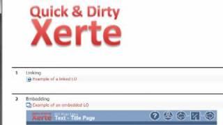 Using Xerte (XOT) with Moodle part 2