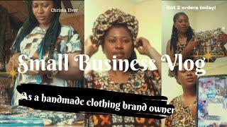 Realistic Life Of A Handmade Clothing Brand Owner In Nigeria | Small Business Vlog | Pack An Order