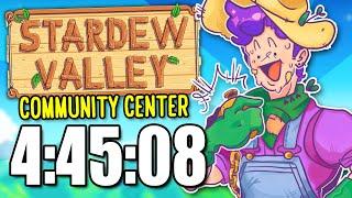 I fixed the Community Center as fast as possible in Stardew Valley!