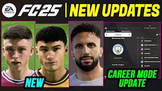 EA FC 25 NEWS | NEW Updates, Real Faces & *BIGGEST* Career Mode UPDATE 