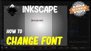 Inkscape How To Change Font
