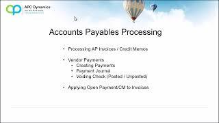 Accounts Payable Processing in Dynamics 365 Business Central