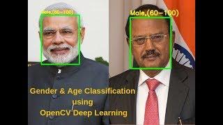 Gender and Age Predition using OpenCV Deep Learning