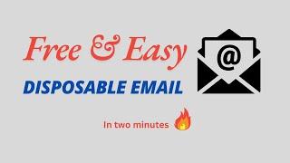 Create a Temporary Email in Just 2 Minutes!