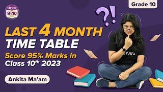 Last 4 Months Time Table to Score 95% in CBSE Class 10 Board Exams 2023 | CBSE Board Exams 2022-23