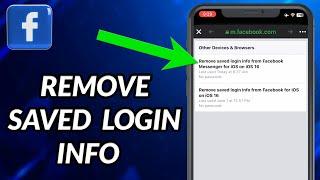 How To Remove Saved Login Info On Facebook
