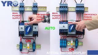 YRQ2CB-63 Series Dual Power Automatic Transfer Switch Changeover switch