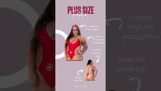 MINI FANTASIA SALVA VIDAS BODY PLUS SIZE PIMENTA SEXY | SEXSHOP