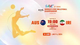 [ LIVE ] AUS VS IRI  : 22nd Asian Women's U20 Volleyball Championship