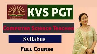 KVS PGT| Computer Science Syllabus | Nitasha Chaturvedi