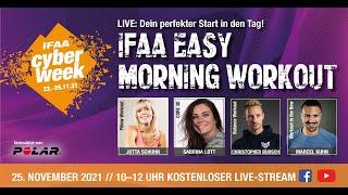 IFAA Easy Morning Workout live auf Facebook & YouTube: dein perfekter Start in den Tag! (Kostenlos)