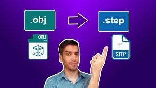 convert obj file to step file with freecad