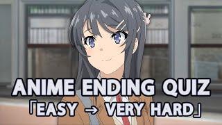 ANIME ENDING QUIZ  (EASY  VERY HARD) - 75 Endings