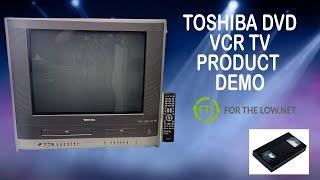 THE ALL IN ONE TOSHIBA TELEVISION SYSTEM WITH A VHS RECORDER AND DVD PLAYER TV VCR Combo MW20F52