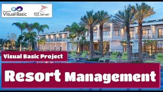 Resort Management vb.net project | How to make Final Year Academic Project in VB | VB174 #highblix