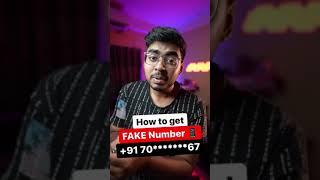 How to get Indian Fake number with OTP | #shorts #Fakenumber