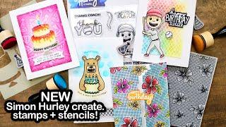 SURPRISE! NEW Simon Hurley create. Stamps & Stencils!