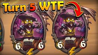 The Luckiest Turn 5! | Hearthstone Battlegrounds