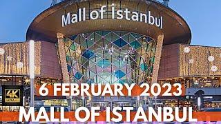 Istanbul Best Shopping Malls | Mall Of Istanbul 6 February 2023 Walking Tour | 4K ULTRA HD 60FPS