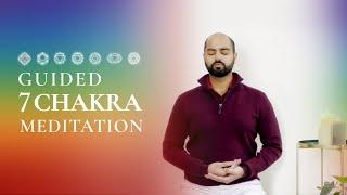 7 Chakra Meditation for Balancing & Healing | Cleanse Your Aura in 15 Minutes | Arhanta Yoga