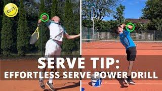 How To Generate Effortless Power On The Serve With This Elbow Drill