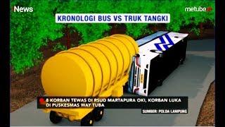 Kronologi Kecelakaan Bus Rosalia Indah vs Truk Tangki di Lampung - iNews Pagi 17/09
