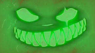 Neon monster face|Animation green screen|Neon green screen|Free link description