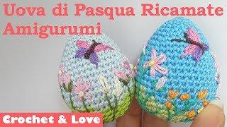 Tutorial ricamare uova di Pasqua Amigurumi