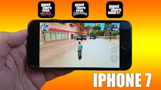 КАК ИДУТ GTA VICE CITY, SAN ANDREAS И 3 НА IPHONE 7 (GAMING TEST)