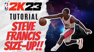 How to use one of the QUICKEST dribble packages in NBA 2K23! STEVE FRANCIS SIZE-UP TUTORIAL!