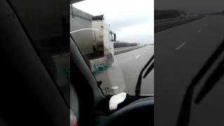 Crazy truck driver Bulgaria 140 km/h