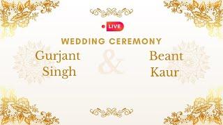 LIVE  || Wedding Ceremony || Barat || Gurjant Singh Weds Beant Kaur