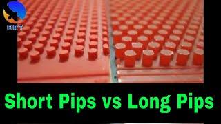 table tennis: short pips vs long pips