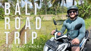 Bali Road Trip for MOTORBIKE BEGINNERS! ⎜Bali Waterfalls, Jungle, and more...