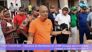 GICA,le patronat Centrafricain sensibilise les taxis motos sur le COVID-19