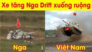 Gấu Nga Drift xe tăng kiểu Việt Nam và cái kết xuống ruộng - Việt Nam vào bán kết