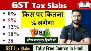 GST Tax Slabs | 0%, 5%, 12%, 18%, 28% | किस पर कितना लगेगा | Tally Prime