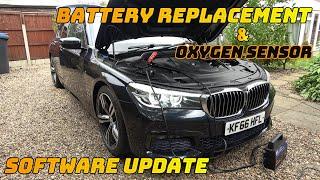BMW 7 G11 - Battery Replacement, Software Update with ISTA & Oxygen Sensor Replacement