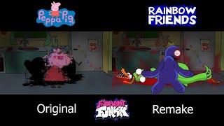 Peppa Pig x Rainbow Friends Animation Comparison