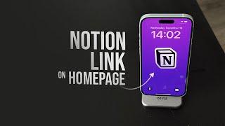 How to Have a Notion Link on iPhone Homepage (tutorial)