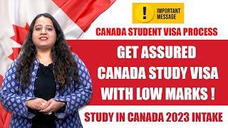 Study in Canada with Low Marks | Canada Student Visa Process | Study in Canada September 2023