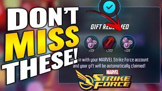 NEW WEB CODE! THUNDERBOLTS & SENTRY!, Odin and Crucible Counters | Marvel Strike Force