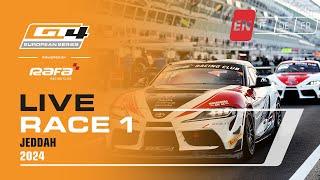 LIVE I Race 1 I Jeddah I GT4 European Series Powered by RAFA Racing Club 2024